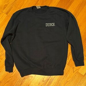 Classic Navy Blue Crewneck DUKE sweatshirt - women’s size Medium